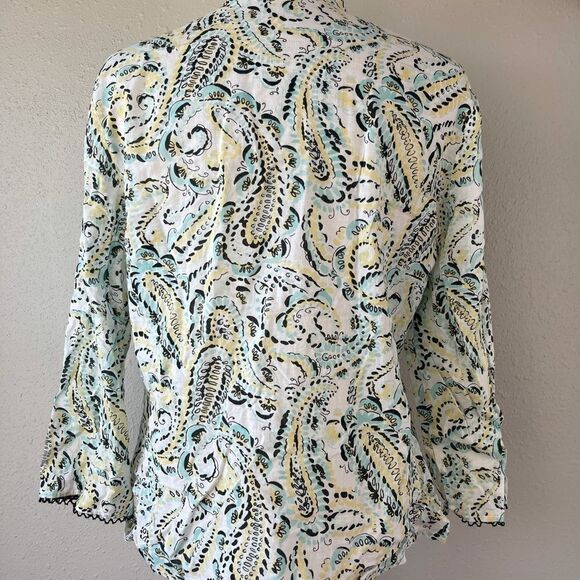 NWOT JH Collectibles Women’s Button Top Size M - Picture 4 of 5